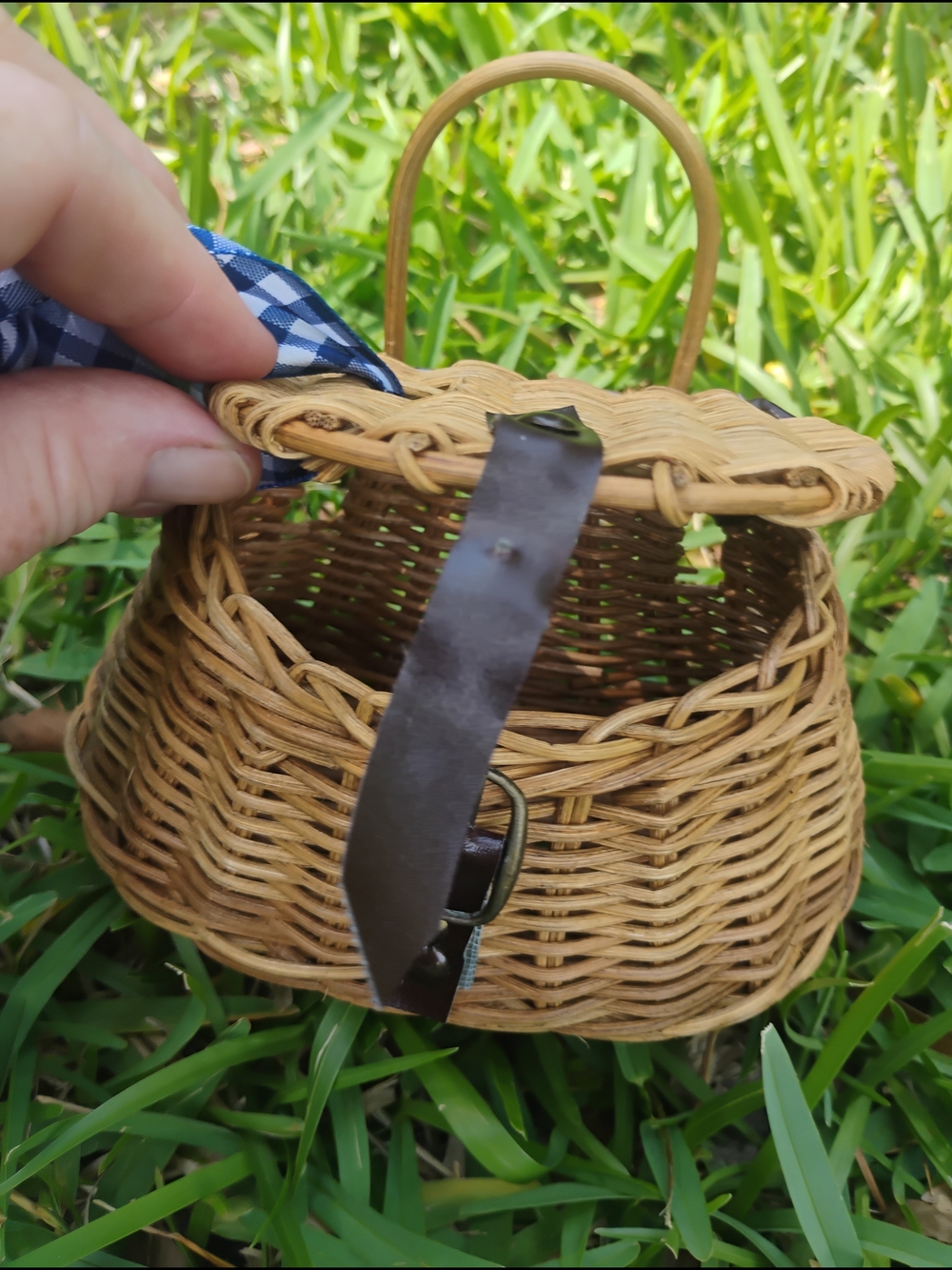 Miniature Fishing Tackle Basket Ornament - Picture 2 of 4